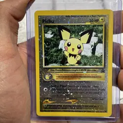 Pokemon Pichu TCG Reverse Holo Card 35/53 WOTC Promo LP/NM Black Star Promo Vtg - Image 1