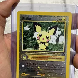 Pokemon Pichu TCG Reverse Holo Card 35/53 WOTC Promo LP/NM Black Star Promo Vtg - Image 3