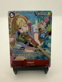 Hibari (Alt Art) OP11-010 SR Fist of Divine Speed ONE PIECE Card Game English - Image 1