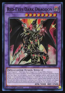 Red-Eyes Dark Dragoon RA02-EN021 Yugioh TCG Card Super Rare VLP - Image 1