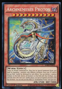 Archnemeses Protos (PCR) RA03-EN023 Yugioh TCG Card Prismatic Collector's Rare - Image 1
