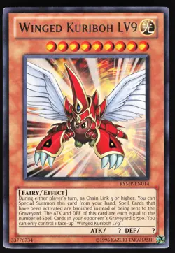Winged Kuriboh LV9 RYMP-EN014 Yugioh TCG Card Rare VLP - Image 1