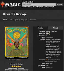 2023 MTG Magic the Gathering LOTR Lord of the Rings Poster 731 Dawn of a New Age - Image 3