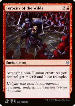 X 1 Ferocity of the Wilds NM Throne of Eldraine ELD 123 MTG Magic The Gathering - Image 1