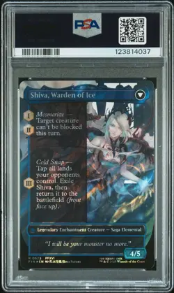 MTG Jill, Shiva's Dominant 0523 - Surge Foil Borderless - Final Fantasy - PSA 10 - Image 2