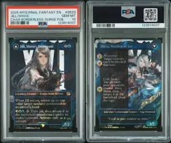 MTG Jill, Shiva's Dominant 0523 - Surge Foil Borderless - Final Fantasy - PSA 10 - Image 3