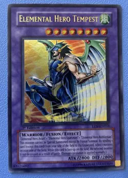 Yugioh! EEN-EN034 Elemental Hero Tempest 1st Edition Ultra Rare - Image 1