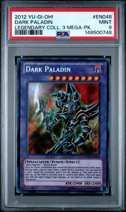 2012 YU-GI-OH! LEGENDARY COLLECTION 3 MEGA-PACK #EN048 DARK PALADIN PSA 9 - Image 1