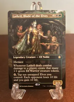 MTG Lathril, Blade of the Elves Borderless FDN Foundations #349 NM Magic - Image 1
