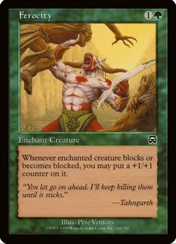 X 1 Ferocity NM Masquerade 245 MTG Magic The Gathering - Image 1
