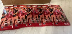 One Piece Heroines Edition EB-03 Sleeved Booster Packs Lot Of 5 New - Image 1