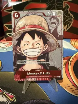 Monkey D Luffy Manga Promo 25th Anniversary Alt Art P-001 One Piece Card English - Image 1