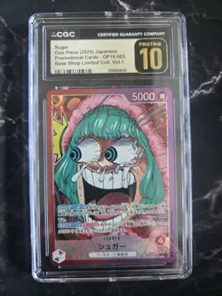 Bandai Sugar OP10-003 Base Shop Limited Promo Leader Japanese CGC Pristine 10 - Image 2