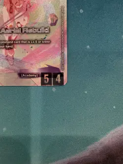 Gundam Aerial Rebuild GD01-067 LR+ FOIL Newtype Rising Gundam Card Game - Image 3