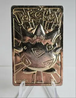 TOGEPI 1999 POKEMON BURGER KING 23K GOLD PLATED CARD Q5677 - Image 1