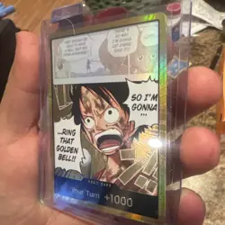 One Piece CCG Don!! Foil Card Luffy Ring That Golden Bell Standard English RARE - Image 4