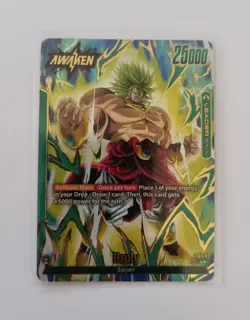 DBS Dragon Ball Fusion World FS03-01 Broly Leader ALT Trading Card - Image 1