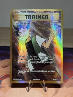 Pokemon Brock's Grit Full Art Ultra Rare Holo Trainer Card Evolutions 107/108 - Image 1