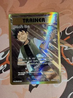 Pokemon Brock's Grit Full Art Ultra Rare Holo Trainer Card Evolutions 107/108 - Image 2