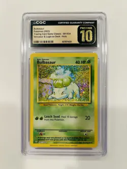 CGC 10 PRISTINE Bulbasaur 001/034 CLASSIC Collection HOLO Pokemon Card - Image 1