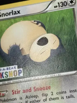 Snorlax 2014 Pokemon XY Flashfire Build a Bear Workshop Promo Card 80/106 - Image 3