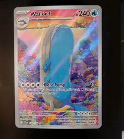 Wailord 162/159 Sv09: Journey Together Holo Full Art Pokemon TCG Card NM/Mint - Image 2