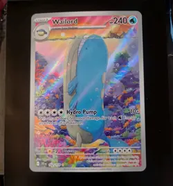 Wailord 162/159 Sv09: Journey Together Holo Full Art Pokemon TCG Card NM/Mint - Image 3