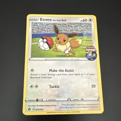 Pokemon TCG Eevee on the Ball Futsal Promo 002/005 Regular English 2020 Card - Image 1