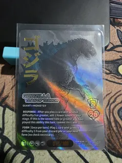 Godzilla Titan of Terror Chrome Rare UniVersus Card 018/100 - Image 1