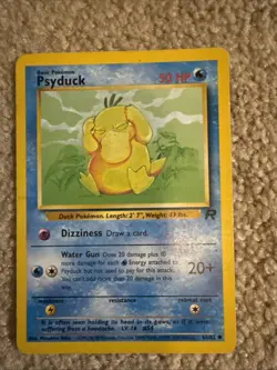 Pokemon TCG Psyduck Team Rocket 65/82 Unlimited Regular Common Card WOTC - Image 1