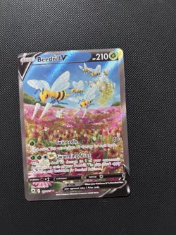 Pokemon TCG Beedrill v Astral Radiance Holo Ultra Rare Card 161/189 - Image 1