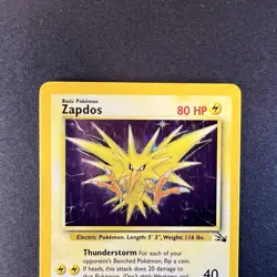 Zapdos 15/62 Fossil Unlimited Holo LP – Vintage WOTC Pokemon Card - Image 2