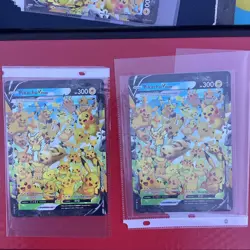 Lot of Two Pikachu V Union Jumbo Cards 25th Anniversary Edition Pokemon TCG d - Image 1
