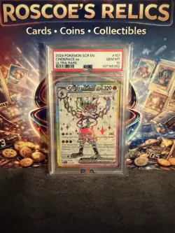 Pokemon TCG Cinderace EX Full Art Ultra Rare Rainbow Holo Card 157/142 PSA10 - Image 1