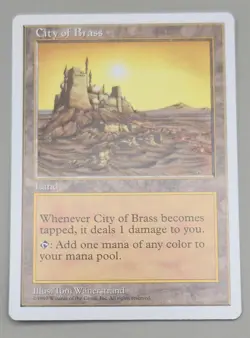 City of Brass LP 5th Edition 1997 MTG Magic the Gathering 🔥 - Image 1