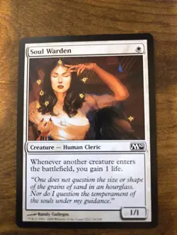 Soul Warden: Core Set 2010 (M10): Never Played: Magic the Gathering - Image 1