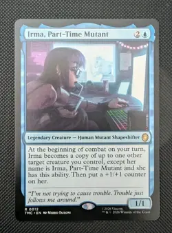MTG Teenage Mutant Turtles Commander Rare IRMA PART-TIME MUTANT NM - Image 1