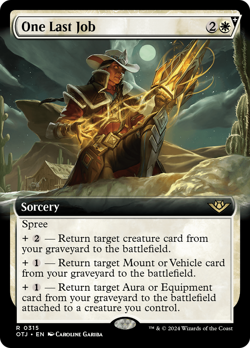 One Last Job (Extended Art) [Outlaws of Thunder Junction] Magic MTG - Image 1