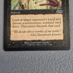 Magic The Gathering Duress Sorcery Urza’s Saga Common LP - Image 3