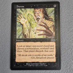 Magic The Gathering Duress Sorcery Urza’s Saga Common LP - Image 5
