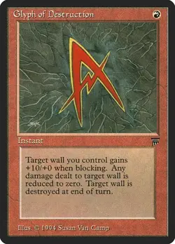 2x Glyph of Destruction Legends LP MTG - Image 1