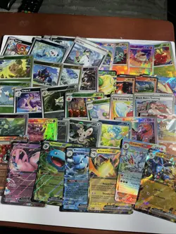 Massive Pokemon Card Lot 196 Foils V's EX's Pokeball Prismatic Destined Rivals - Image 2