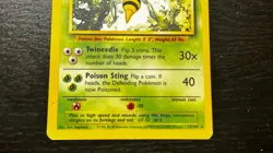 Pokemon TCG - ENGLISH BASE SET UNLIMITED RARE BEEDRILL RARE Card 17/102 LP MP - Image 4