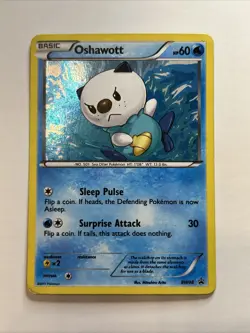 Pokemon TCG Oshawott PROMO BW08 Black & White Holo - Image 1