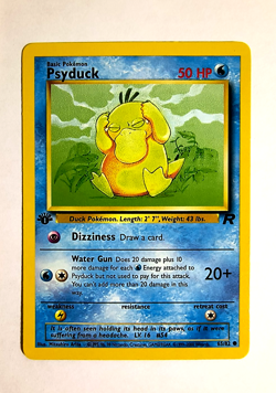 Psyduck 65/82 1st Edition Non Holo Team Rocket - Pokemon Card - NM - Image 1