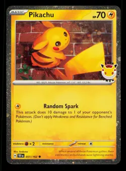 Pikachu (Pokemon Day 2026) Common Miscellaneous Cards & Products 051/162 NM - Image 1