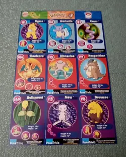 1999 BURGER KING POKEMON #10 UNCUT SHEET WITH CHARIZARD & MEW, NEW MINT! - Image 1