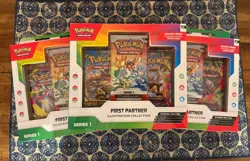 Pokemon TCG First Partner Illustration Collection Series x 3 New Sealed - Image 1