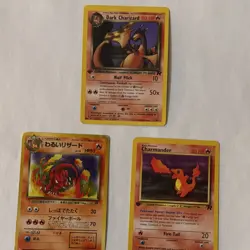Pokemon Team Rocket 1st Edition Dark Charizard Charmander Card Lot - Image 1