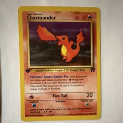 Pokemon Team Rocket 1st Edition Dark Charizard Charmander Card Lot - Image 4